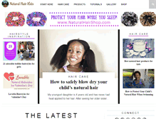 Tablet Screenshot of naturalhairkids.com